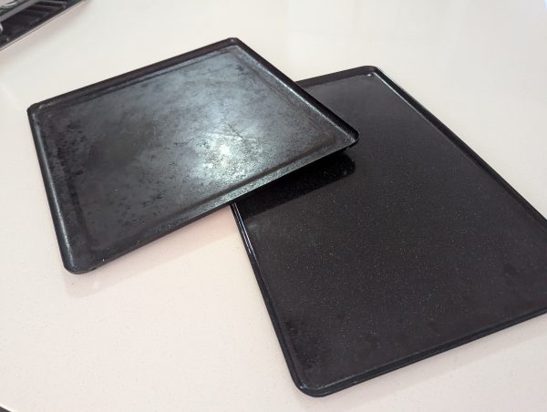 Steel baking sheets