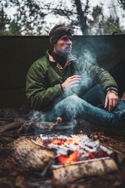 building a campfire