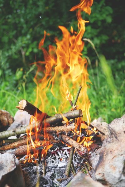 tee pee fire